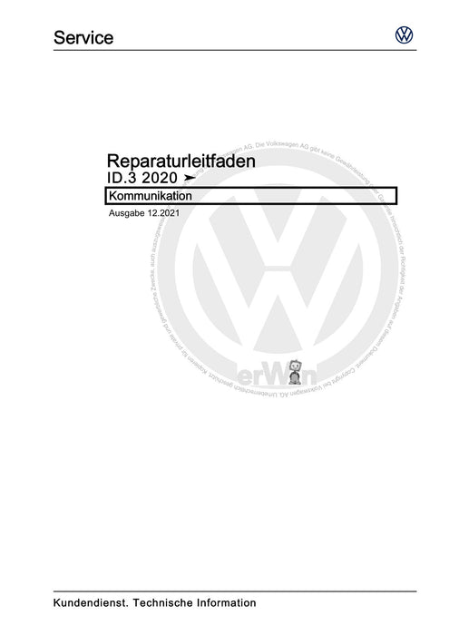 ID.3 (2020+) Reparaturanleitung Kommunikation