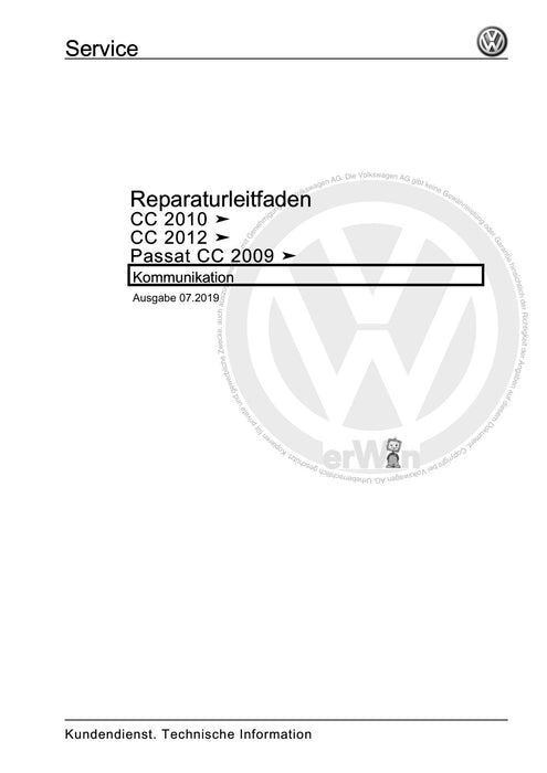 Passat CC (2009) Reparaturanleitung Kommunikation