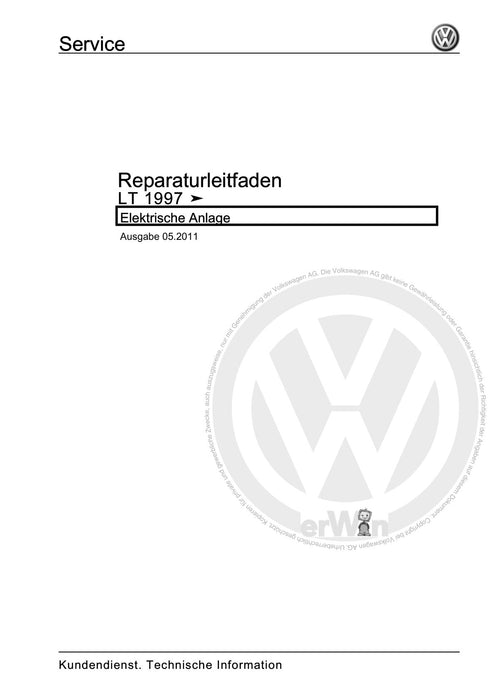 LT (1996 - 2006) Reparaturanleitung Elektrische Anlage