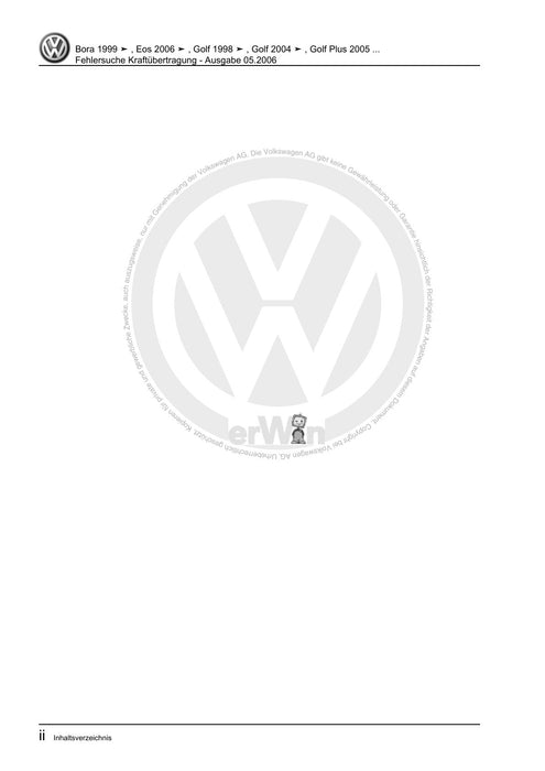 EOS (2006+) Reparaturanleitung Fehlersuche Kraftübertragung