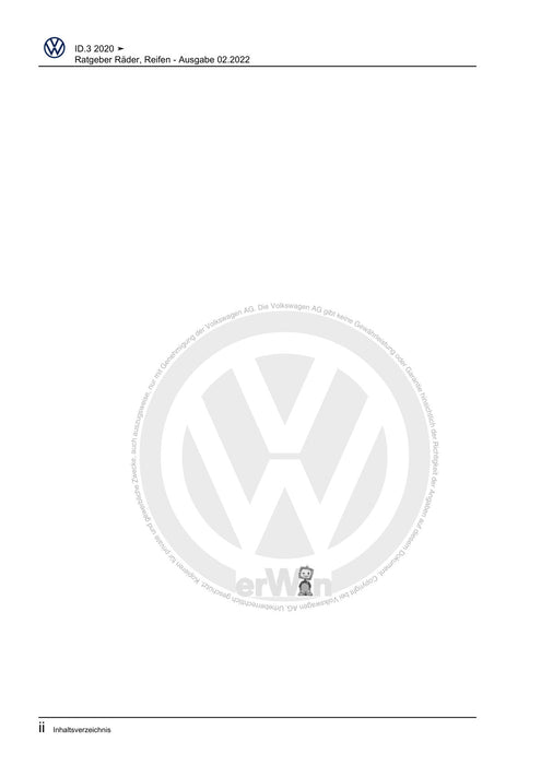 ID.3 (2020+) Reparaturanleitung Ratgeber Räder, Reifen