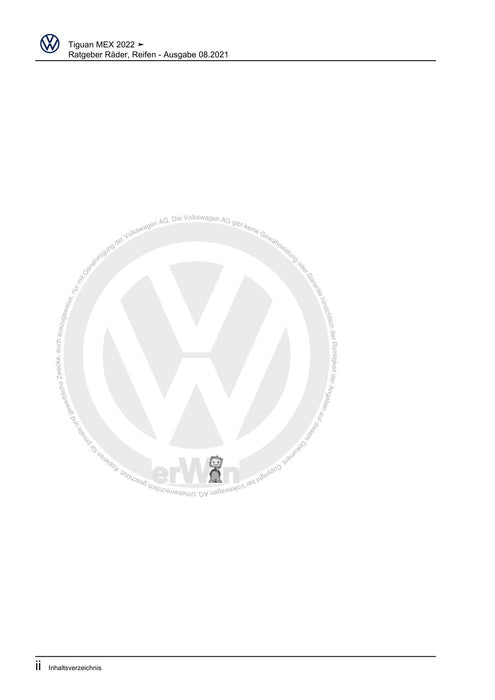 Tiguan (2008+) Reparaturanleitung Ratgeber Räder, Reifen