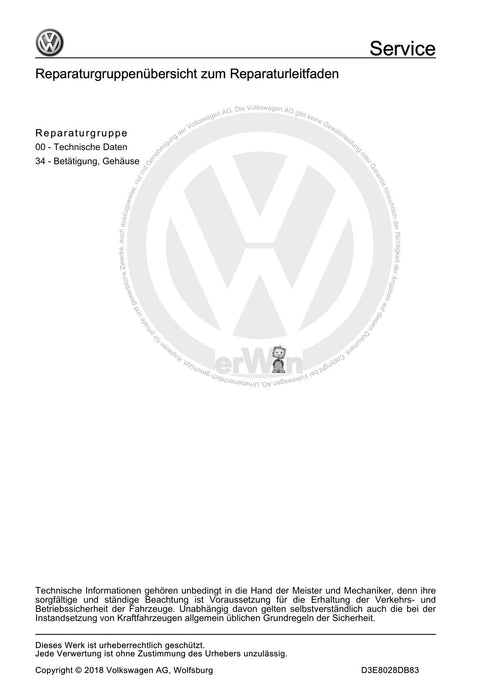 Crafter (2006 - 2016) Reparaturanleitung Nebenabtriebe