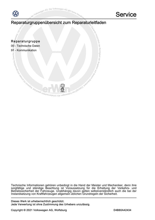 ID.3 (2020+) Reparaturanleitung Kommunikation