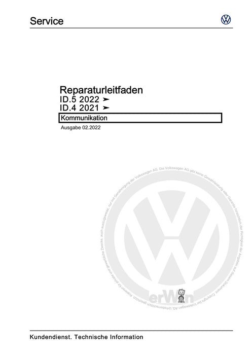 ID.4 (2020+) E2, E21] Reparaturanleitung Kommunikation