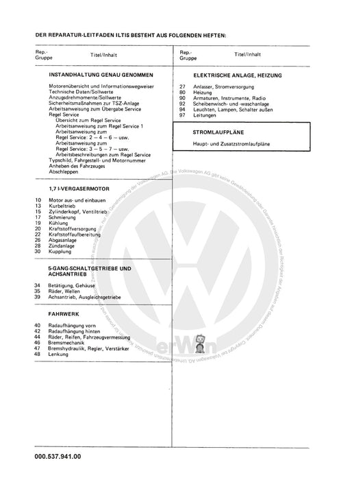 Iltis (1979 - 1988) Stromlaufplan Stromlaufpläne