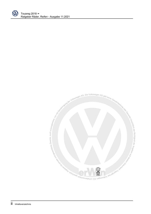 Touareg (2018+) Reparaturanleitung Ratgeber Räder, Reifen