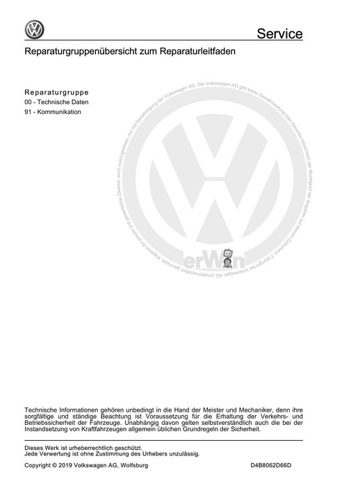 Up! (2012+) eUp! (2014+) Reparaturanleitung Kommunikation