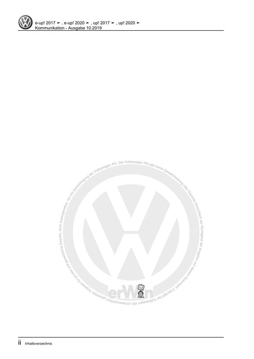 Up! (2012+) eUp! (2014+) Reparaturanleitung Kommunikation