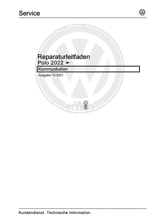 Polo 2022 Reparaturanleitung Kommunikation