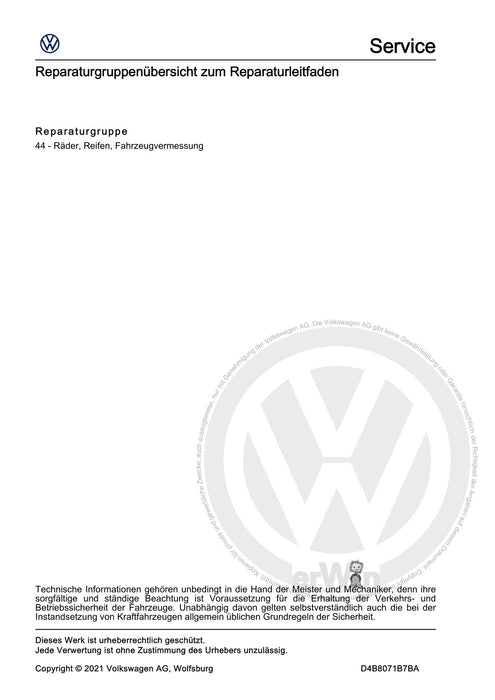 Arteon (2021+) Reparaturanleitung Ratgeber Räder, Reifen