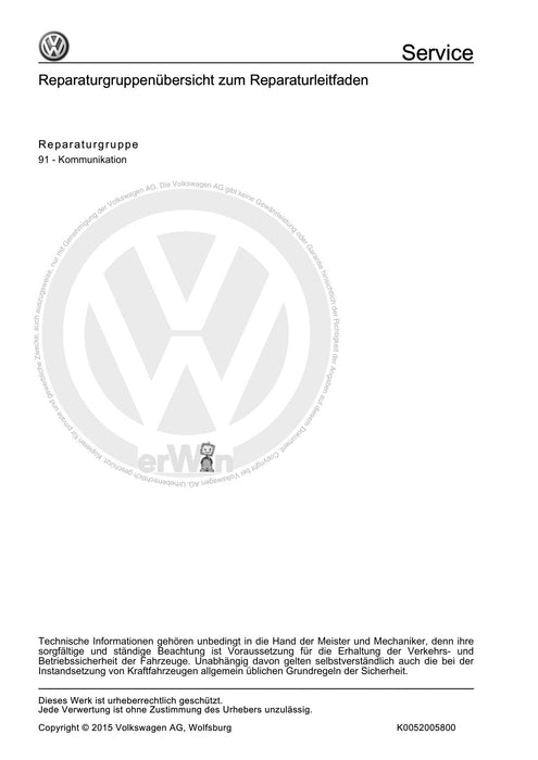 Lupo (1998 - 2006) Reparaturanleitung Kommunikation