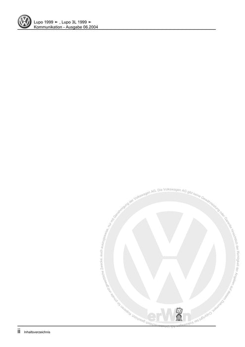 Lupo (1998 - 2006) Reparaturanleitung Kommunikation