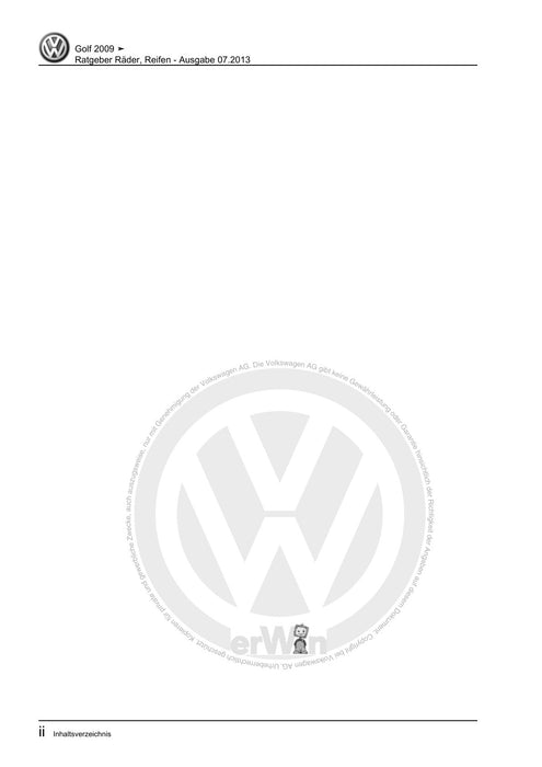 Golf VI (2009 - 2013) Golf-Plus-Cabriolet-Variant Reparaturanleitung Ratgeber Räder, Reifen