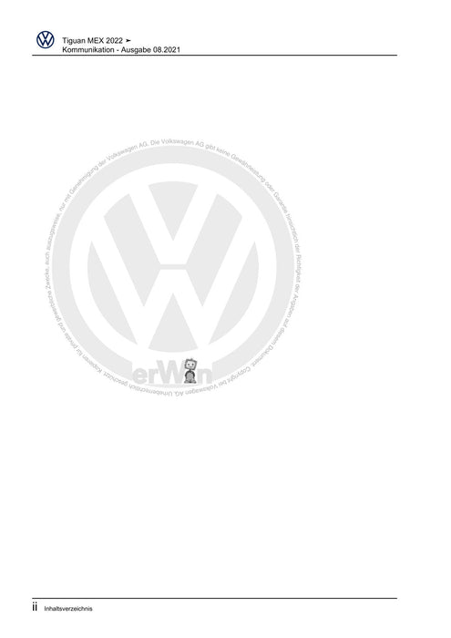 Tiguan (2008+) Reparaturanleitung Kommunikation
