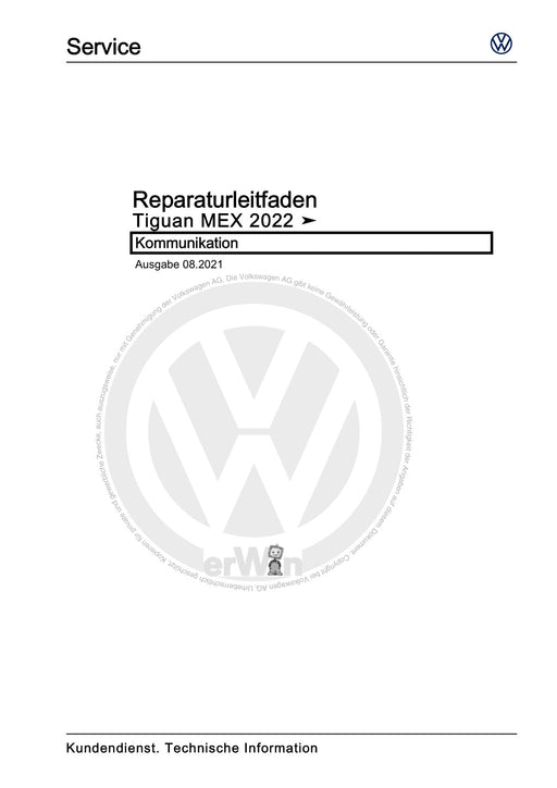 Tiguan (2008+) Reparaturanleitung Kommunikation