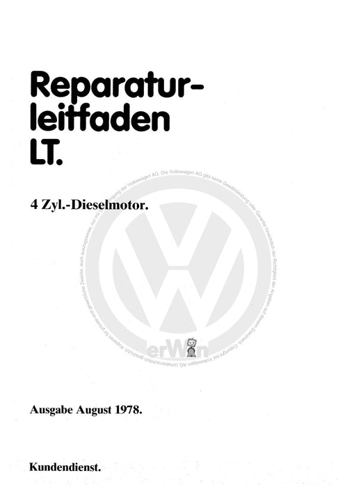 LT (1975 - 1996) Reparaturanleitung 4-Zylinder-Dieselmotor CG,1G