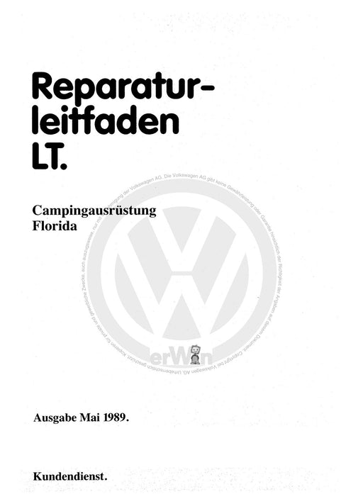 LT (1975 - 1996) Reparaturanleitung Campingausrüstung (Florida)