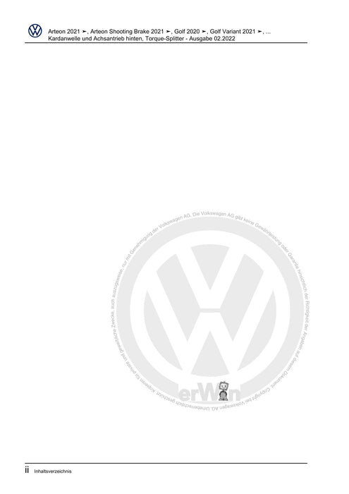 Golf VIII (2020+)+Golf-Variant-Sportsvan Reparaturanleitung Kardanwelle und Achsantrieb hinten, Torque-Splitter