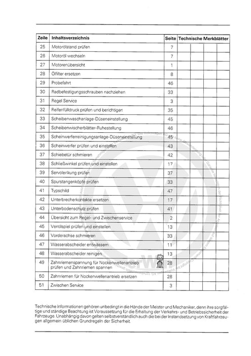 LT (1975 - 1996) Maintenance handbook (IGG) Heft 16+LT bis 1986