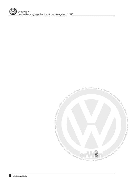 EOS (2006+) Reparaturanleitung Kraftstoffversorgung - Benzinmotoren