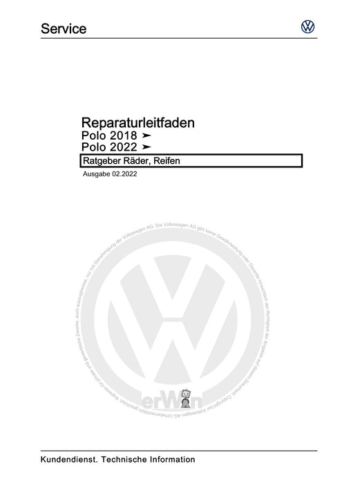 Polo 2022 Reparaturanleitung Ratgeber Räder, Reifen