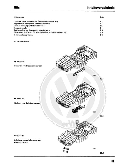 Iltis (1979 - 1988) Reparaturanleitung Karosserie-Instandsetzung