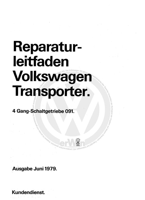 Typ 2 (1968 - 1979) Reparaturanleitung 4-Gang-Schaltgetriebe 091
