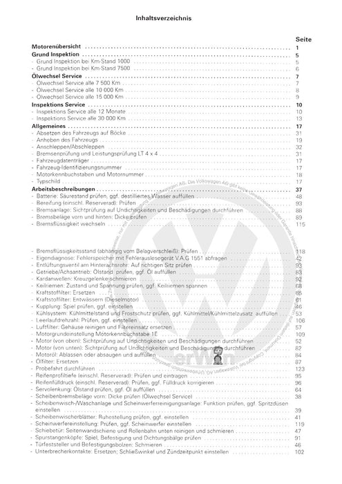 LT (1975 - 1996) Maintenance handbook (IGG) Heft 17+LT 1986 - 1996