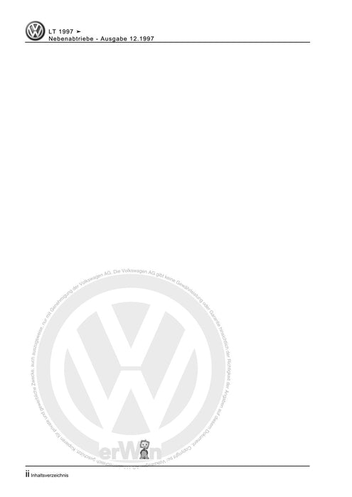 LT (1996 - 2006) Reparaturanleitung Nebenabtriebe