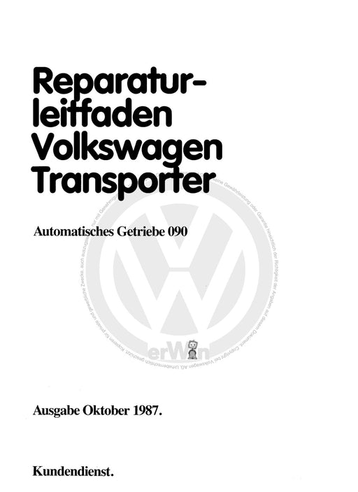 Typ 2 (1968 - 1979) Reparaturanleitung Automatisches Getriebe 090