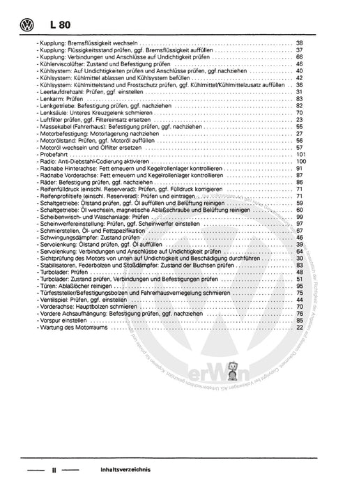 L 80 (1995 - 2001) Maintenance handbook (IGG) Instandhaltung genau genommen L80 1995-1997