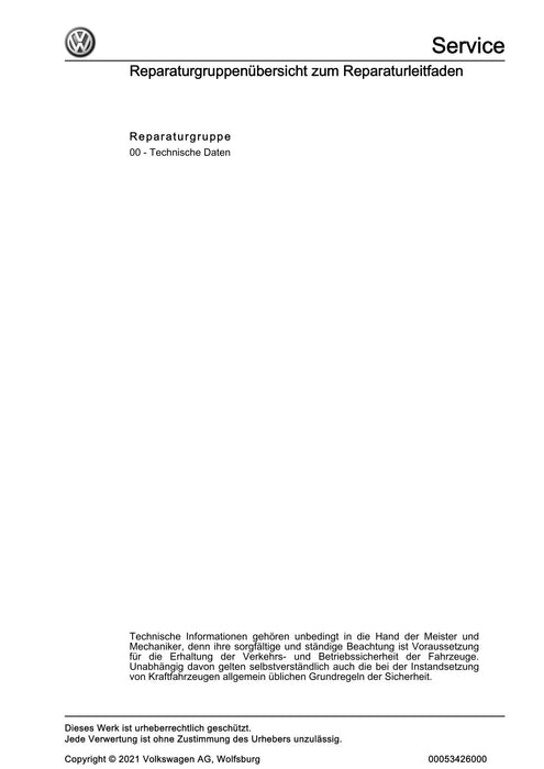 Beetle (2012+) NBL-NBC Reparaturanleitung Ratgeber Anhängerbetrieb bis Markteinführung 2016