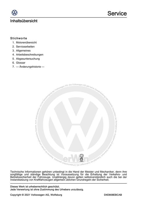 Jetta (2014+) Maintenance handbook (IGG) Instandhaltung genau genommen