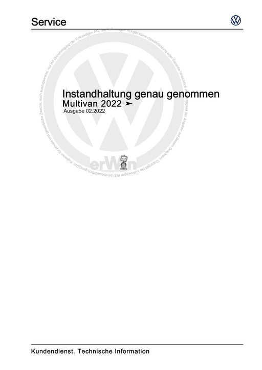 Transporter (2016+) Maintenance handbook (IGG) Instandhaltung genau genommen