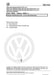Golf III (1992 - 1999) Golf-Golf Variant-Vento Reparaturanleitung Diesel-Direkteinspritz- und Vorglühanlage
