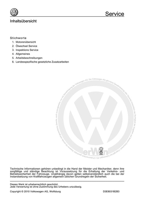 Golf II (1984 - 1989) Maintenance handbook (IGG) Instandhaltung genau genommen