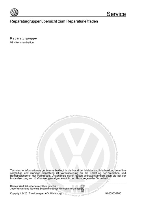 Crafter (2006 - 2016) Reparaturanleitung Kommunikation