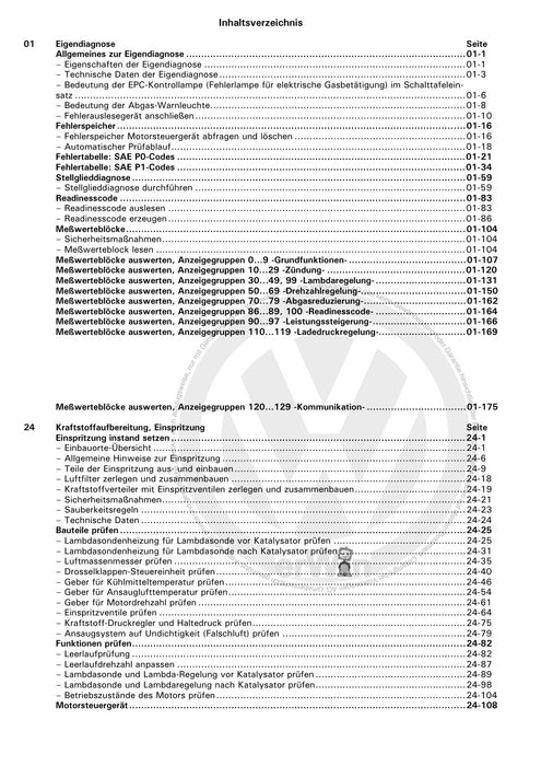 Golf IV (1998 - 2006) Golf-Golf Variant-Bora-Bora Variant Reparaturanleitung Motronic Einspritz- und Zündanlage (4-Zyl.-Motor) ARZ,AUM