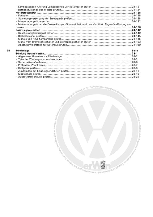 Lupo (1998 - 2006) Reparaturanleitung Motronic Direkteinspritz- und Zündanlage ARR