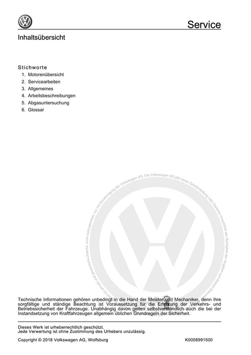 Golf V (2004 - 2007) Golf-Golf Variant-Golf Plus-Jetta Maintenance handbook (IGG) Instandhaltung genau genommen