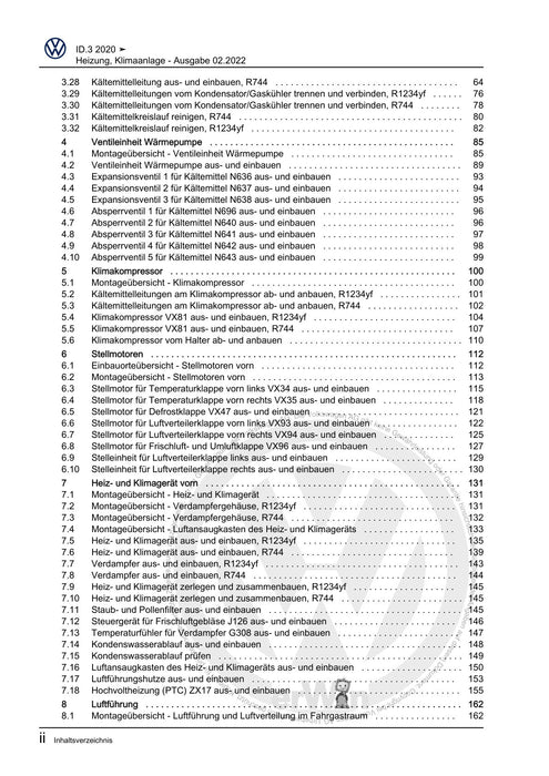ID.3 (2020+) Reparaturanleitung Heizung, Klimaanlage