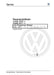 Caddy (2004 - 2010) Caddy-Caddy Kombi Reparaturanleitung 4-Zyl. Einspritzmotor (Erdgas)