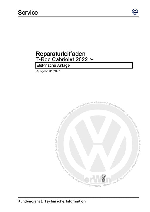 T-Roc (2018 - 2022) Reparaturanleitung Elektrische Anlage