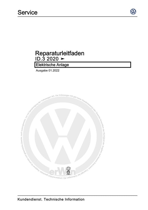 ID.3 (2020+) Reparaturanleitung Elektrische Anlage