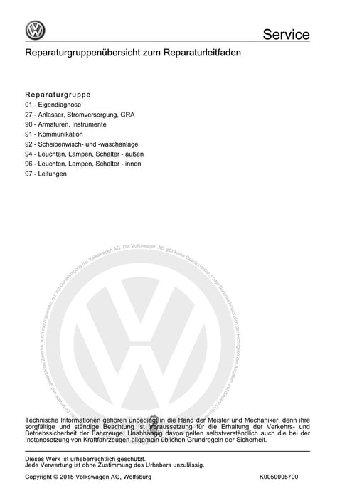LT (1996 - 2006) Reparaturanleitung Elektrische Anlage