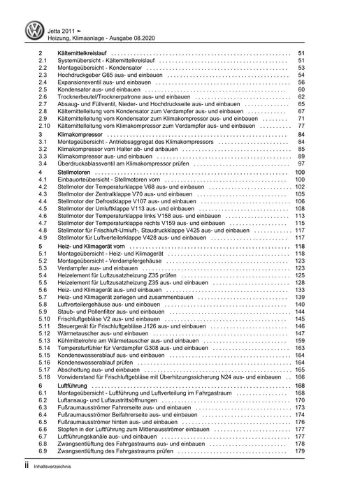 Jetta (1980 - 1988) Jetta Reparaturanleitung Heizung, Klimaanlage