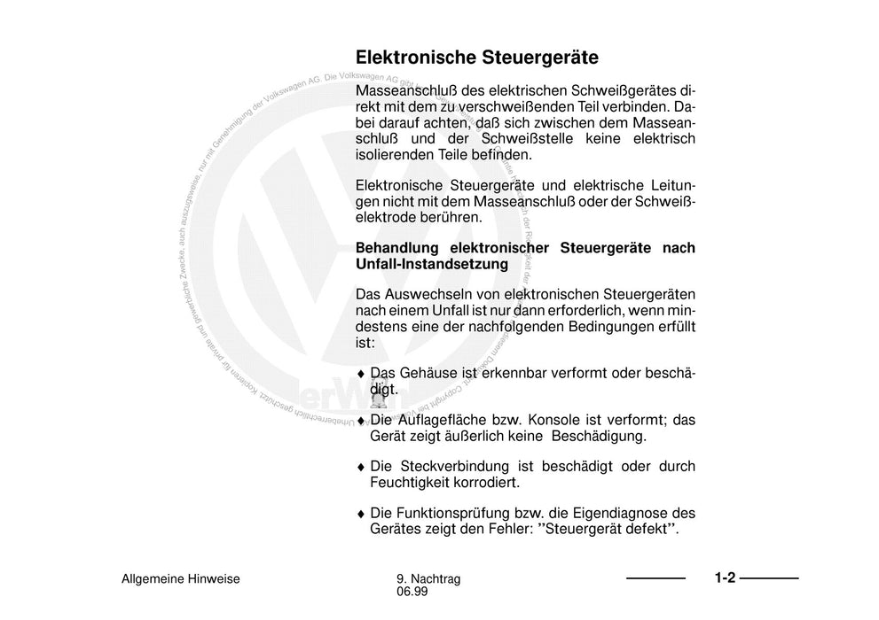 Beetle (1998 - 2010) New Beetle-Cabrio Reparaturanleitung New Beetle 1999