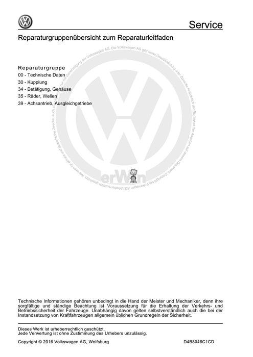 Jetta (1980 - 1988) Jetta Reparaturanleitung 6 Gang-Schaltgetriebe 02S