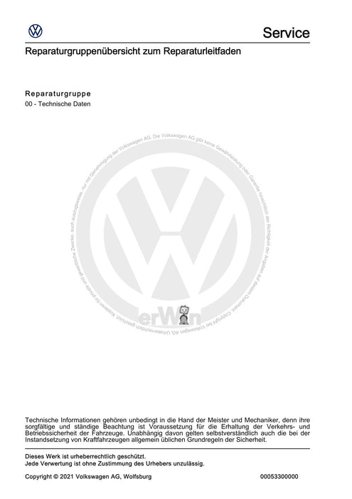 EOS (2006+) Reparaturanleitung Klimaanlage mit Kältemittel R134a - Allgemeine Informationen